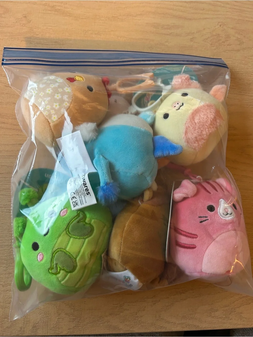 Squishmallow Plush Keychain Bundle Small Pets Multi-Colored Assorted Toy Set